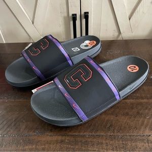 Nike Offcourt Slide Clemson Tigers NCAA Men's 10 Black Purple DD0518-001 Sandals